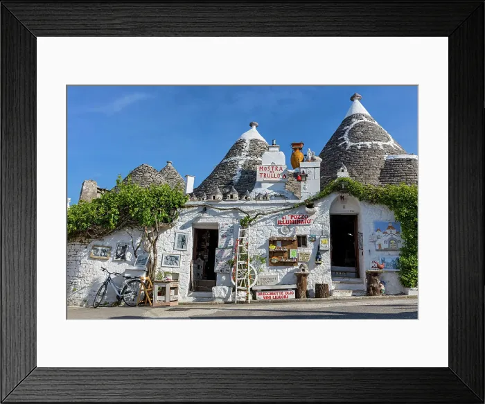 Framed Print : Italy, Apuglia, Alberobello town, Trulli houses Framed Print : Italy, Apuglia, Alberobello town, Trulli houses