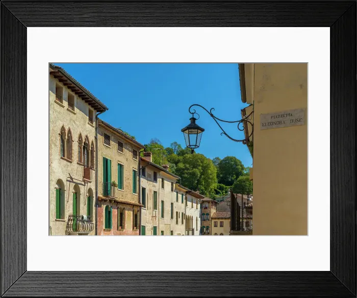 Framed Print : Europe, Italy, Veneto. Asolo, a street Framed Print : Europe, Italy, Veneto. Asolo, a street