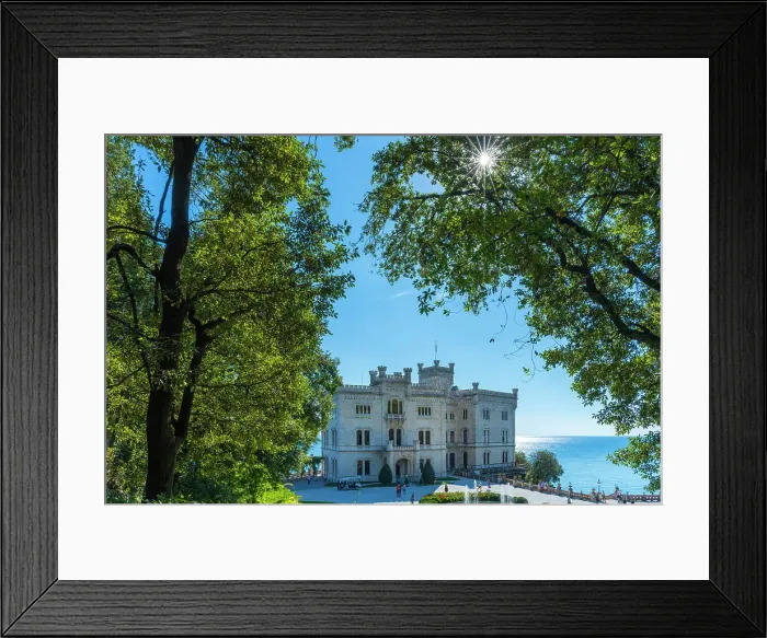 Framed Print : europe, Italy, Friuli Venezia Giulia. The castle of Miramare in the Gulf of Trieste Framed Print : europe, Italy, Friuli Venezia Giulia. The castle of Miramare in the Gulf of Trieste
