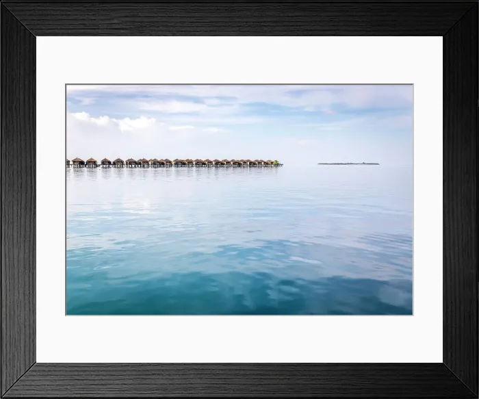Framed Print : Maldives, Ari Atoll, Constance Moofushi Maldives, Senior Water Villas Framed Print : Maldives, Ari Atoll, Constance Moofushi Maldives, Senior Water Villas