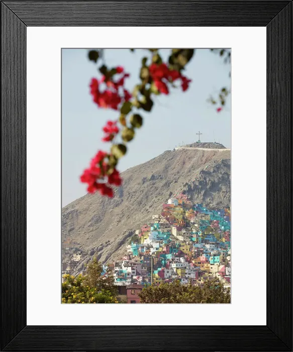 Framed Print : Colorful houses on the Cerro San Cristobal, Rimac, Lima, Peru. Lima is also known as the City of the Kings'and was declared UNESCO World Heritage site in 1988 Framed Print : Colorful houses on the Cerro San Cristobal, Rimac, Lima, Peru. Lima is also known as the City of the Kings'and was declared UNESCO World Heritage site in 1988