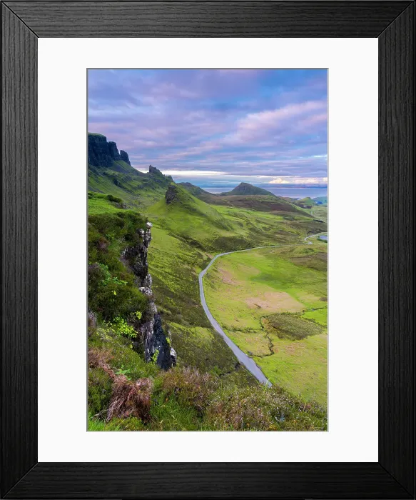 Framed Print : Road on Quiraing at sunset, Isle of Skye, Highland Region, Scotland, United Kingdom Framed Print : Road on Quiraing at sunset, Isle of Skye, Highland Region, Scotland, United Kingdom
