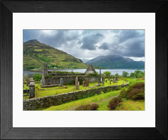 Framed Print : St Dubhthacs Church at Clachan Duich Burial Ground, Lochalsh, Scottish Highlands, Scotland, UK Framed Print : St Dubhthacs Church at Clachan Duich Burial Ground, Lochalsh, Scottish Highlands, Scotland, UK