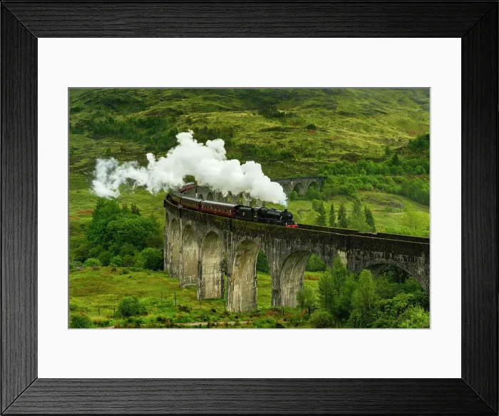 Framed Print : Jacobite steam train crossing Glenfinnan Viaduct, Glenfinnan, Inverness-shire, Scottish Highlands, Scotland, UK Framed Print : Jacobite steam train crossing Glenfinnan Viaduct, Glenfinnan, Inverness-shire, Scottish Highlands, Scotland, UK
