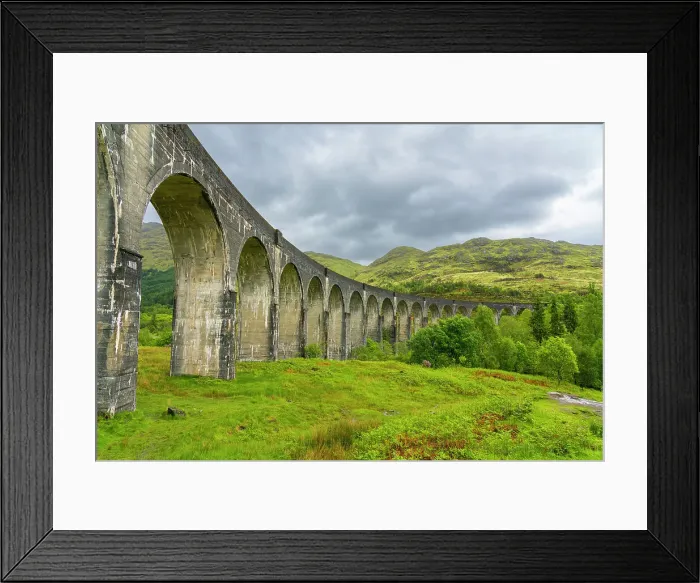 Framed Print : Low angle view of Glenfinnan Viaduct, Glenfinnan, Inverness-shire, Scottish Highlands, Scotland, UK Framed Print : Low angle view of Glenfinnan Viaduct, Glenfinnan, Inverness-shire, Scottish Highlands, Scotland, UK