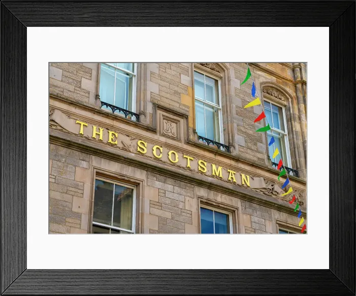 Framed Print : Facade of The Scotsman, UNESCO, Old Town, Edinburgh, Lothian, Scotland, UK Framed Print : Facade of The Scotsman, UNESCO, Old Town, Edinburgh, Lothian, Scotland, UK