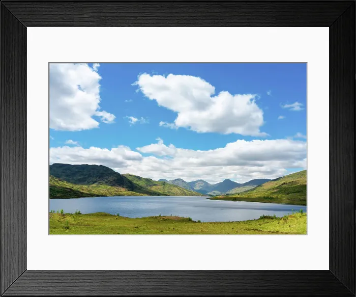 Framed Print : Loch Arklet with mountains in background, Loch Lomond and The Trossachs National Park, Trossachs, Stirling, Scotland, UK Framed Print : Loch Arklet with mountains in background, Loch Lomond and The Trossachs National Park, Trossachs, Stirling, Scotland, UK