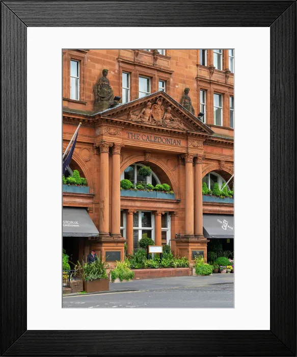 Framed Print : Entrance of Waldorf Astoria Edinburgh - The Caledonian Hotel, Edinburgh, Lothian, Scotland, UK Framed Print : Entrance of Waldorf Astoria Edinburgh - The Caledonian Hotel, Edinburgh, Lothian, Scotland, UK