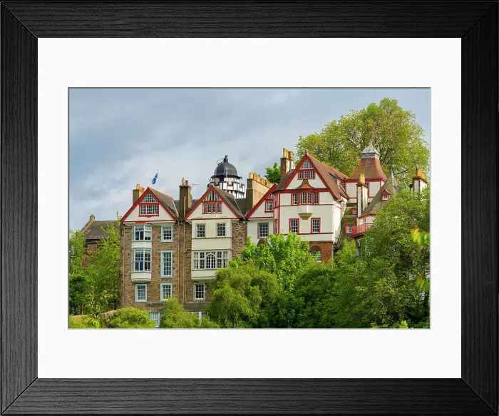 Framed Print : Houses at Ramsay Garden, UNESCO, Old Town, Edinburgh, Lothian, Scotland, UK