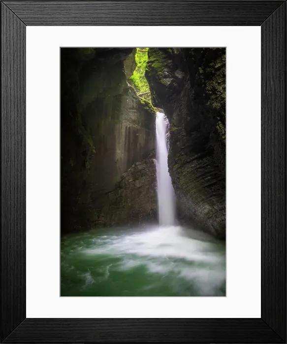 Framed Print : Slovenia, Goriska Region, Dreznica. The waterfall, Slap Kozjak, after heavy rain Framed Print : Slovenia, Goriska Region, Dreznica. The waterfall, Slap Kozjak, after heavy rain