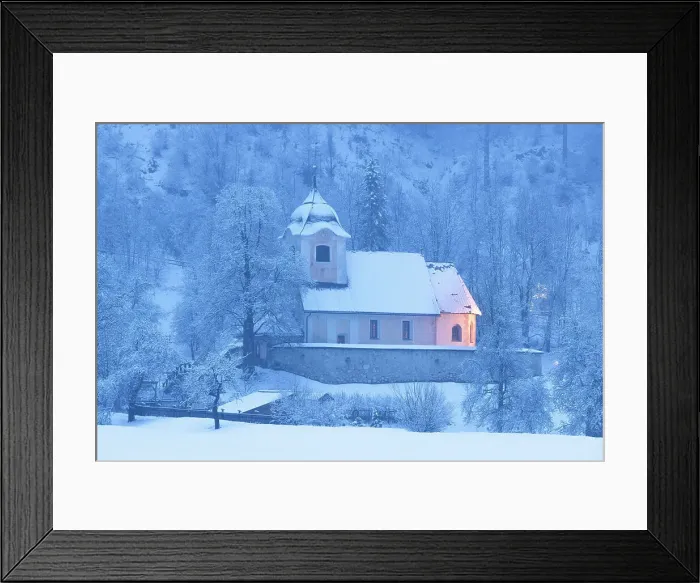 Framed Print : Church of the Holy Spirit, Ratece, Slovenia Framed Print : Church of the Holy Spirit, Ratece, Slovenia