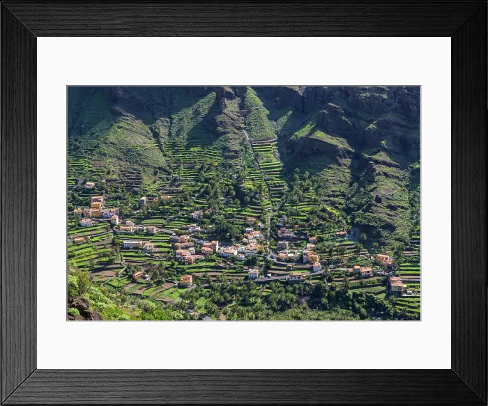 Framed Print : Spain, Canary Islands, La Gomera, Valle Gran Rey Framed Print : Spain, Canary Islands, La Gomera, Valle Gran Rey