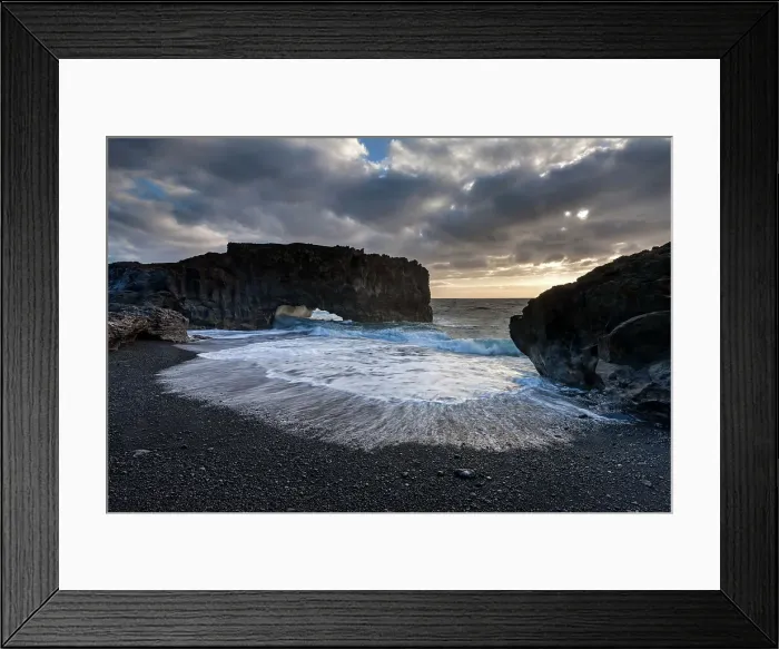 Framed Print : Spain, Canary Islands, La Palma, Playa de las Cabras Framed Print : Spain, Canary Islands, La Palma, Playa de las Cabras