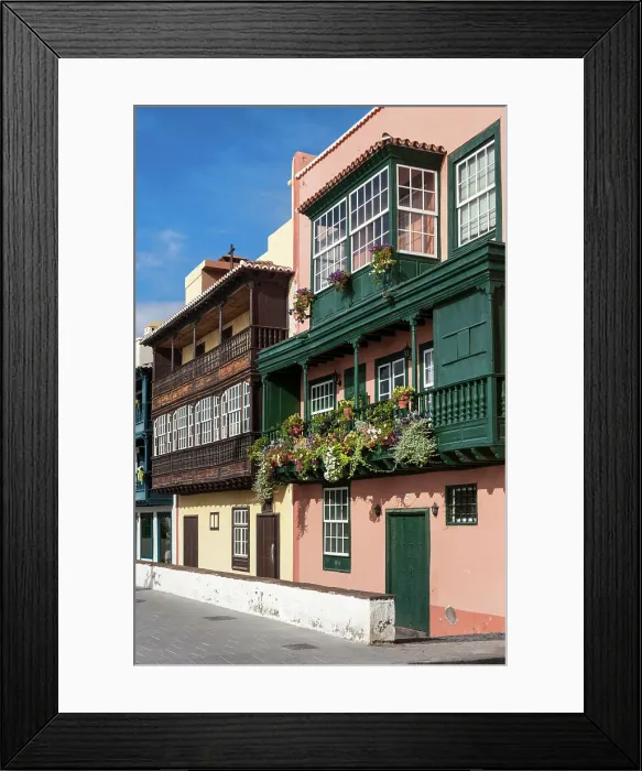 Framed Print : Spain, Canary Islands, La Palma, Santa Cruz de la Palma, old town