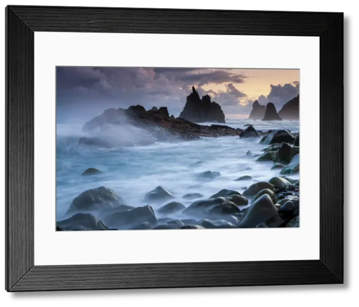Framed Print : Spain, Canary Islands, Tenerife, Anaga region, Playa de Benijo Framed Print : Spain, Canary Islands, Tenerife, Anaga region, Playa de Benijo