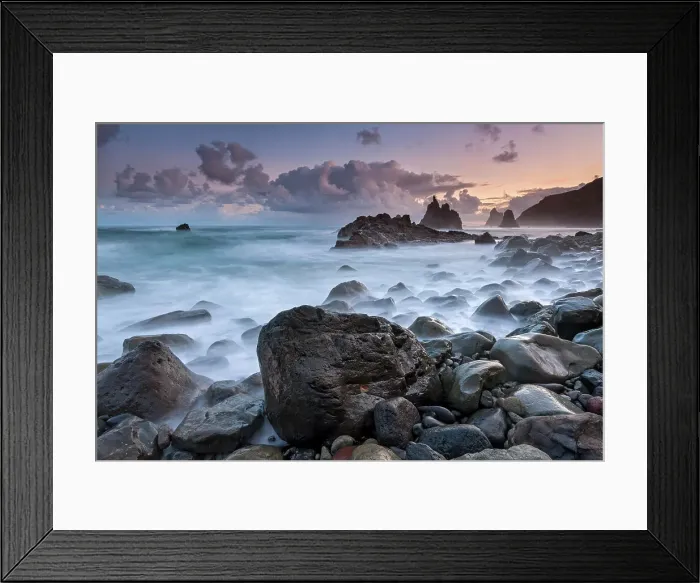 Framed Print : Spain, Canary Islands, Tenerife, Anaga region, Playa de Benijo Framed Print : Spain, Canary Islands, Tenerife, Anaga region, Playa de Benijo