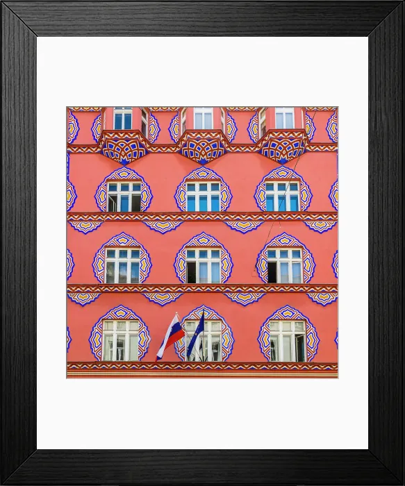 Framed Print : Vurnikova hisa (Vurnik House), Miklosiceva cesta street, Ljubljana, Slovenia Framed Print : Vurnikova hisa (Vurnik House), Miklosiceva cesta street, Ljubljana, Slovenia