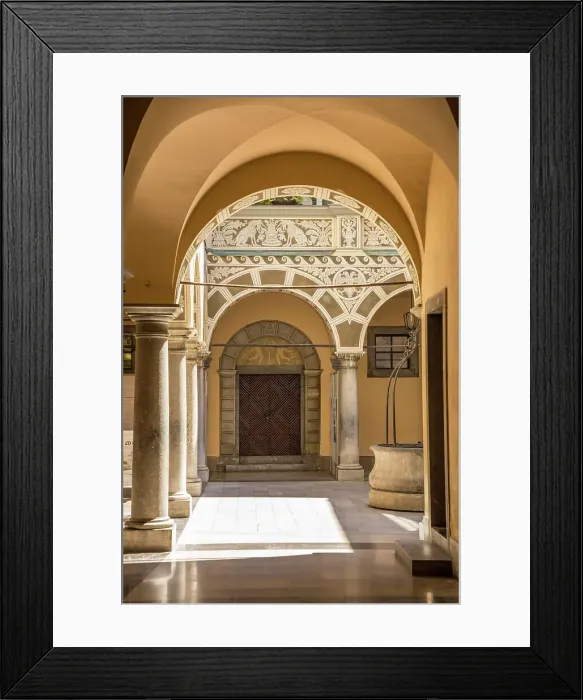 Framed Print : Courtyard of the Town Hall, Ljubljana, Slovenia Framed Print : Courtyard of the Town Hall, Ljubljana, Slovenia