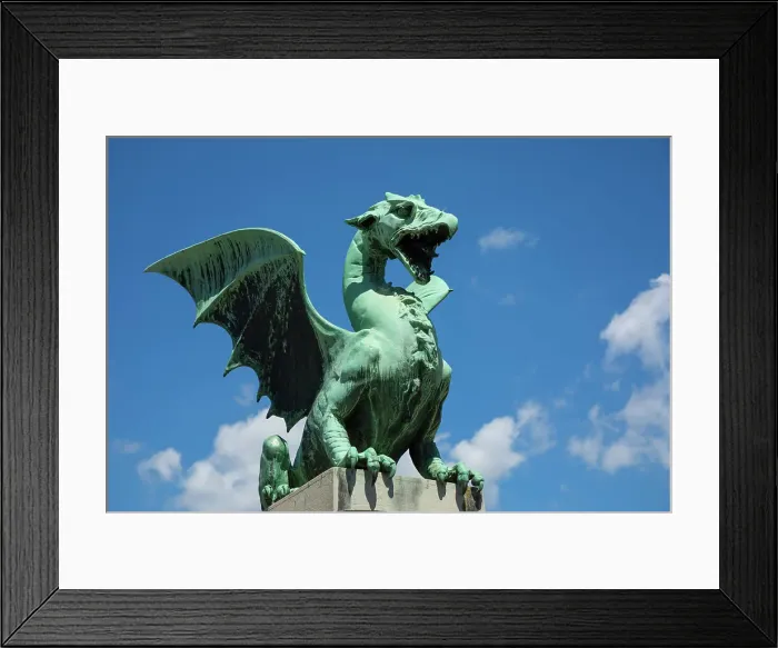 Framed Print : Dragon Bridge (Zmajski most), Ljubljana, Slovenia Framed Print : Dragon Bridge (Zmajski most), Ljubljana, Slovenia
