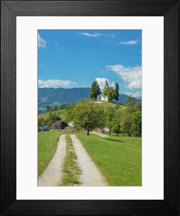 Framed Print : The church of Saint Thomas (Sveti Tomaz) near Skofja Loka, Upper Carniola, Slovenia Framed Print : The church of Saint Thomas (Sveti Tomaz) near Skofja Loka, Upper Carniola, Slovenia
