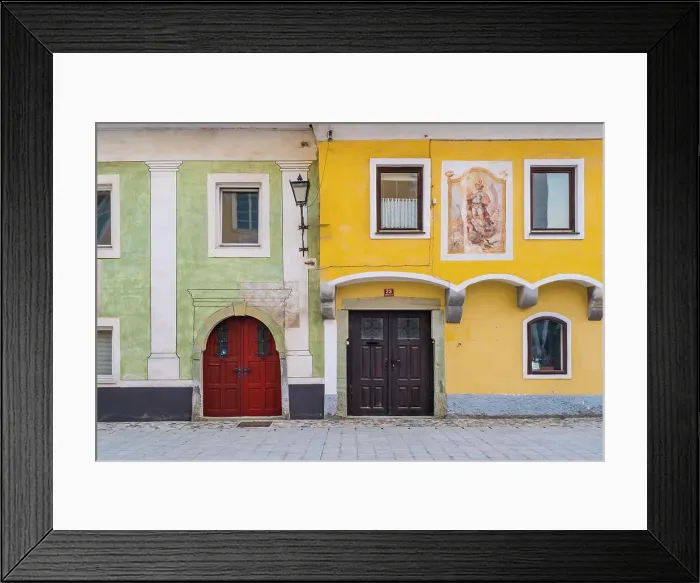Framed Print : Small town of Radovljica, Upper Carniola region, Slovenia Framed Print : Small town of Radovljica, Upper Carniola region, Slovenia