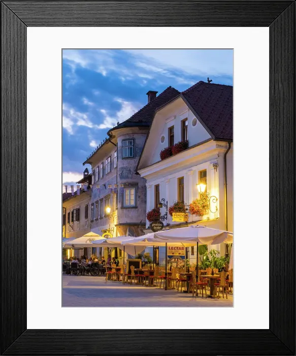 Framed Print : Small town of Radovljica, Upper Carniola region, Slovenia Framed Print : Small town of Radovljica, Upper Carniola region, Slovenia
