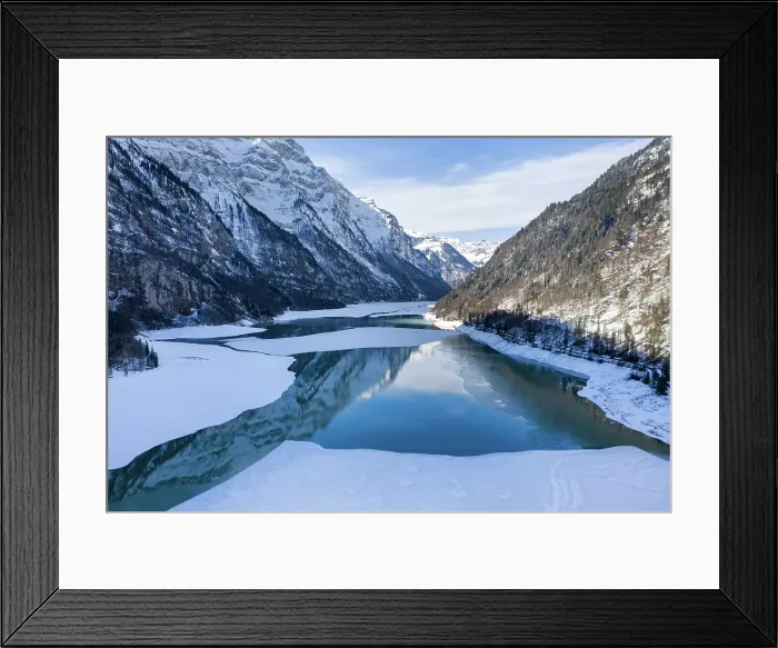 Framed Print : Switzerland, Canton of Glarus, lake Klontal Framed Print : Switzerland, Canton of Glarus, lake Klontal