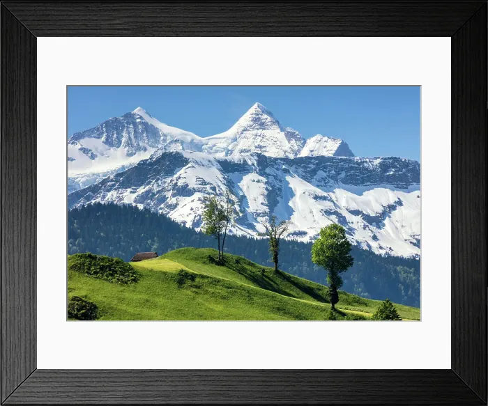 Framed Print : Switzerland, Canton of Obwalden, Wetterhorn mountain, view from Lungern Framed Print : Switzerland, Canton of Obwalden, Wetterhorn mountain, view from Lungern