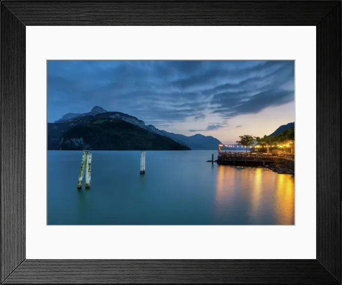 Framed Print : Switzerland, Canton of Schwyz, Lake Lucerne