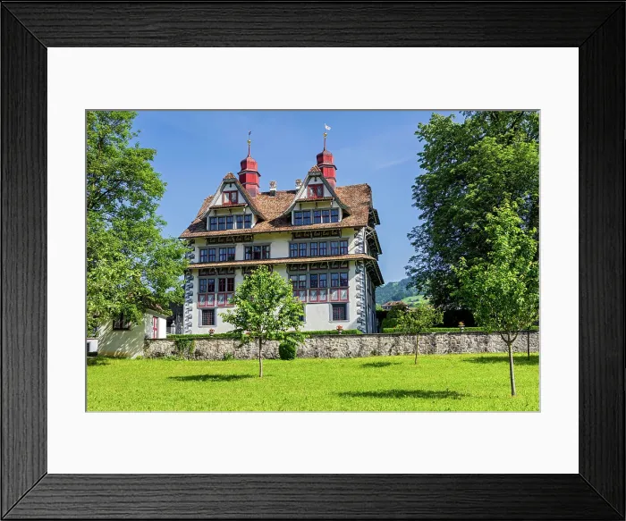 Framed Print : Switzerland, Canton of Schwyz, Ital Reding house Framed Print : Switzerland, Canton of Schwyz, Ital Reding house