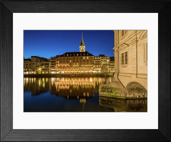 Framed Print : Switzerland, Canton Zurich, Zurich, Limmat river, city hall Framed Print : Switzerland, Canton Zurich, Zurich, Limmat river, city hall
