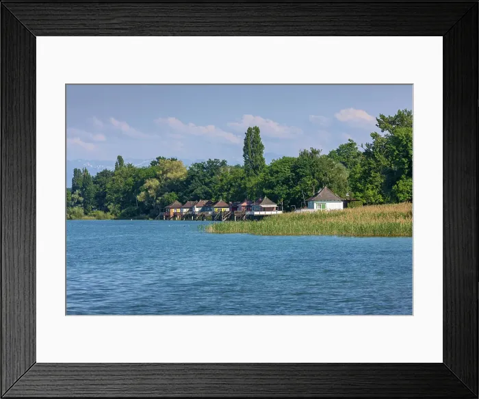 Framed Print : Switzerland, Canton of Thurgau, Lake Constance, bathhouse Framed Print : Switzerland, Canton of Thurgau, Lake Constance, bathhouse