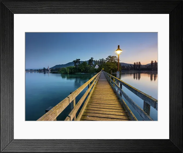 Framed Print : Switzerland, Canton of Thurgau, island, boardwalk, Rhine river, near Eschenz village Framed Print : Switzerland, Canton of Thurgau, island, boardwalk, Rhine river, near Eschenz village