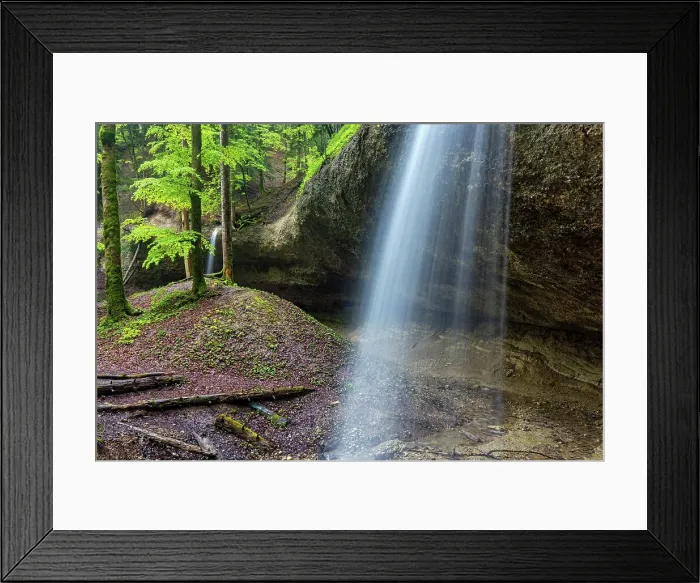 Framed Print : Switzerland, Canton Zurich, Feietbach waterfall, Toss valley, near Bauma village Framed Print : Switzerland, Canton Zurich, Feietbach waterfall, Toss valley, near Bauma village