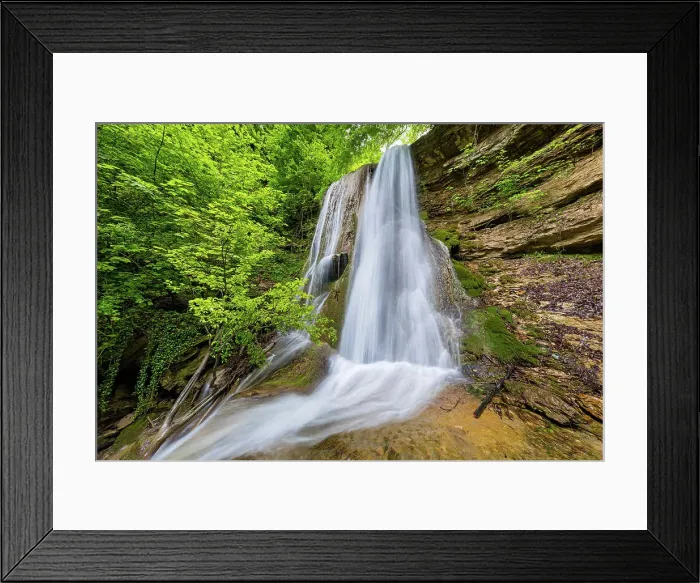Framed Print : Switzerland, Canton Zurich, Hanggiessen, waterfall