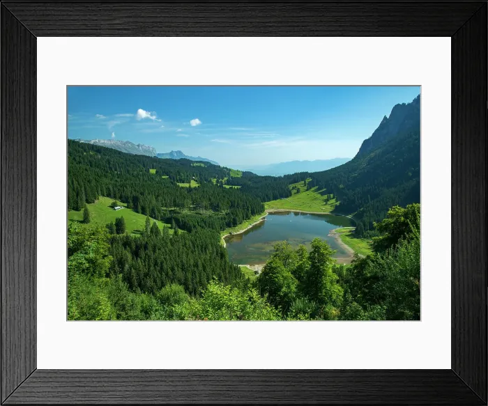 Framed Print : Switzerland, St. Gallen, Grabs, Voralpsee Framed Print : Switzerland, St. Gallen, Grabs, Voralpsee