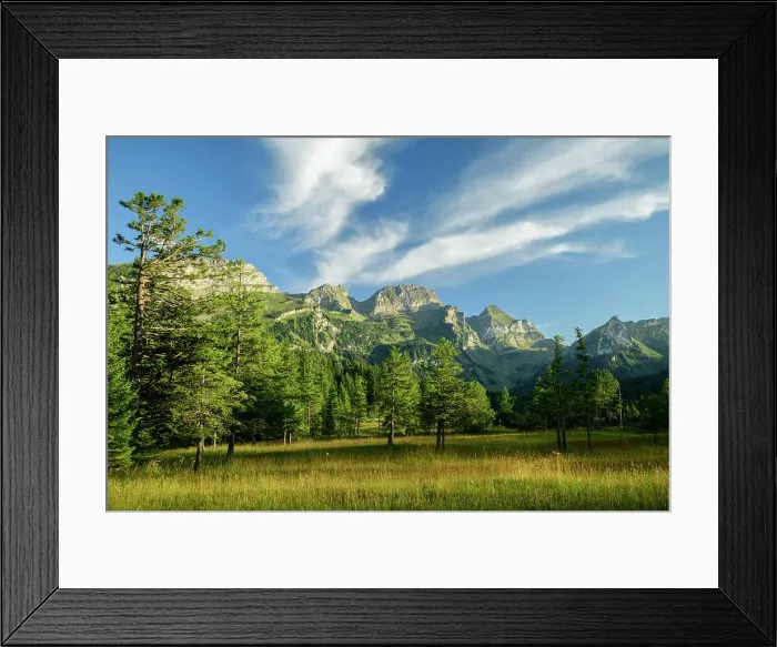 Framed Print : Switzerland, St. Gallen, Grabs, Gmperfin Preserve with Chapfwand, Gamsberg and Sichelkamm Framed Print : Switzerland, St. Gallen, Grabs, Gmperfin Preserve with Chapfwand, Gamsberg and Sichelkamm