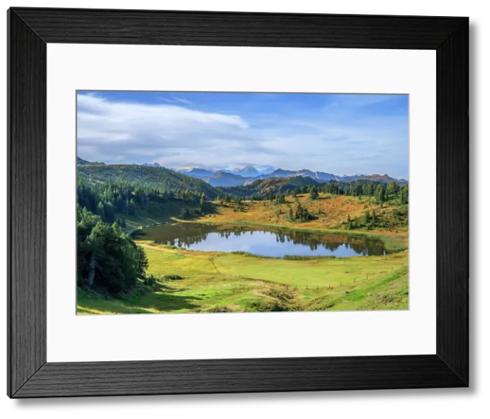 Framed Print : Seewenseeli with view at the Bernese Alps, Lucerne / Obwalden, Switzerland Framed Print : Seewenseeli with view at the Bernese Alps, Lucerne / Obwalden, Switzerland