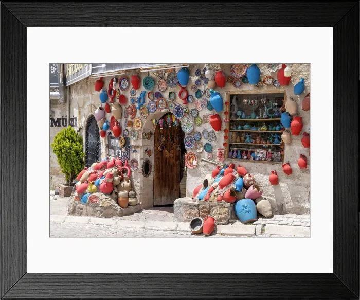 Framed Print : A colourful Pottery shop, Avanos, Cappadocia, Nevsehir Province, Central Anatolia, Turkey Framed Print : A colourful Pottery shop, Avanos, Cappadocia, Nevsehir Province, Central Anatolia, Turkey