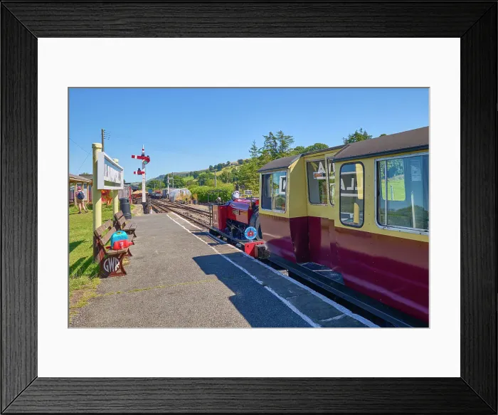 Framed Print : UK, Wales, Gwynedd, Bala Lake, Llanuwchillyn Railway station Framed Print : UK, Wales, Gwynedd, Bala Lake, Llanuwchillyn Railway station