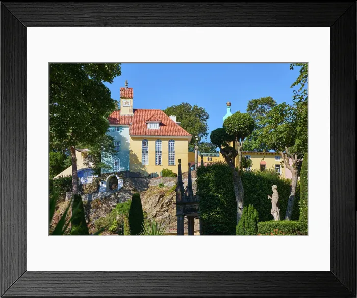 Framed Print : UK, Wales, Gwynedd, Portmeirion Village, designed by architect Sir Clough Williams-Ellis Framed Print : UK, Wales, Gwynedd, Portmeirion Village, designed by architect Sir Clough Williams-Ellis