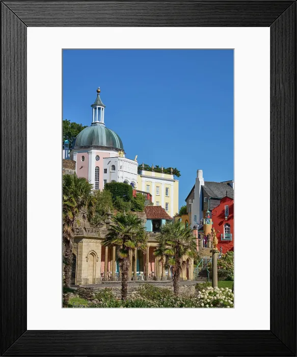 Framed Print : UK, Wales, Gwynedd, Portmeirion Village, designed by architect Sir Clough Williams-Ellis Framed Print : UK, Wales, Gwynedd, Portmeirion Village, designed by architect Sir Clough Williams-Ellis
