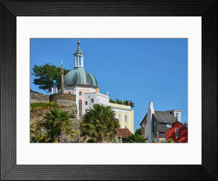 Framed Print : UK, Wales, Gwynedd, Portmeirion Village, designed by architect Sir Clough Williams-Ellis Framed Print : UK, Wales, Gwynedd, Portmeirion Village, designed by architect Sir Clough Williams-Ellis