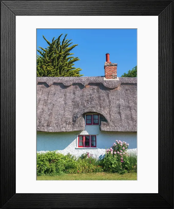 Framed Print : UK, England, Cambridgeshire, Barrington, Traditional thatched cottage Framed Print : UK, England, Cambridgeshire, Barrington, Traditional thatched cottage