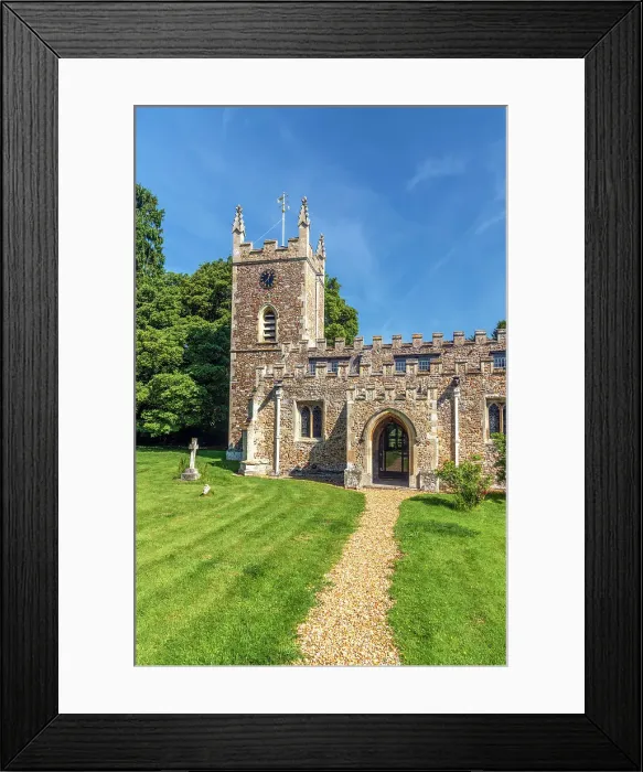 Framed Print : UK, England, Cambridgeshire, Boxworth, St. Peters Church