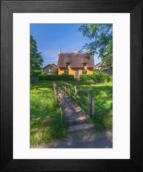 Framed Print : UK, England, Cambridgeshire, Elsworth, Traditional thatched cottage Framed Print : UK, England, Cambridgeshire, Elsworth, Traditional thatched cottage