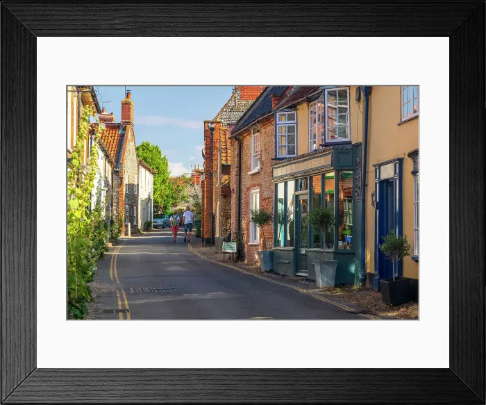 Framed Print : UK, England, Norfolk, Blakeney, High Street Framed Print : UK, England, Norfolk, Blakeney, High Street