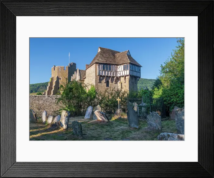 Framed Print : UK, England, Shropshire, Stokesay Castle, a fortified manor house Framed Print : UK, England, Shropshire, Stokesay Castle, a fortified manor house