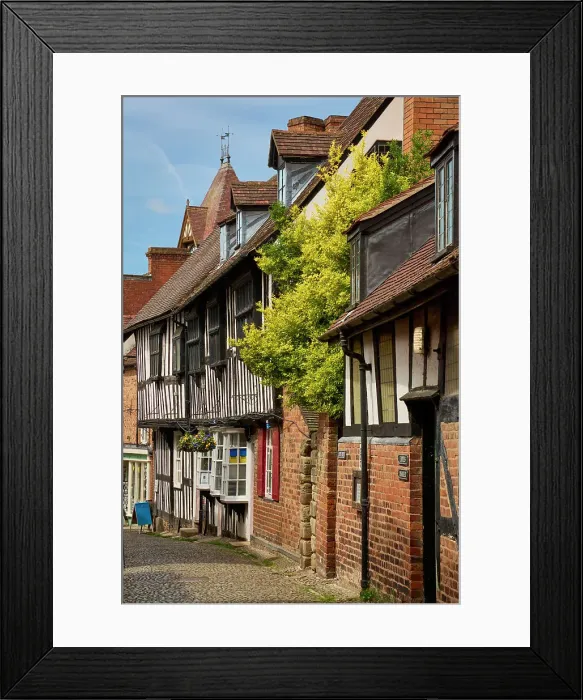 Framed Print : UK, England, Herefordshire, Ledbury, Church Street Framed Print : UK, England, Herefordshire, Ledbury, Church Street