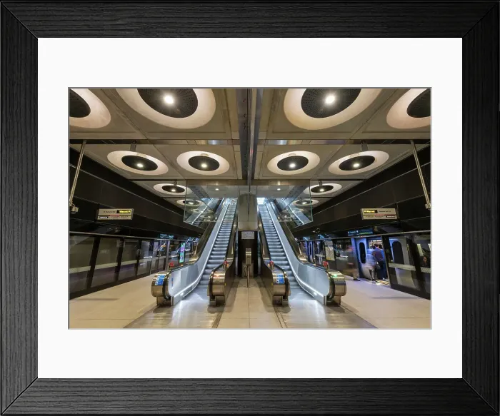 Framed Print : UK, England, London, Elizabeth Line, Paddington Station